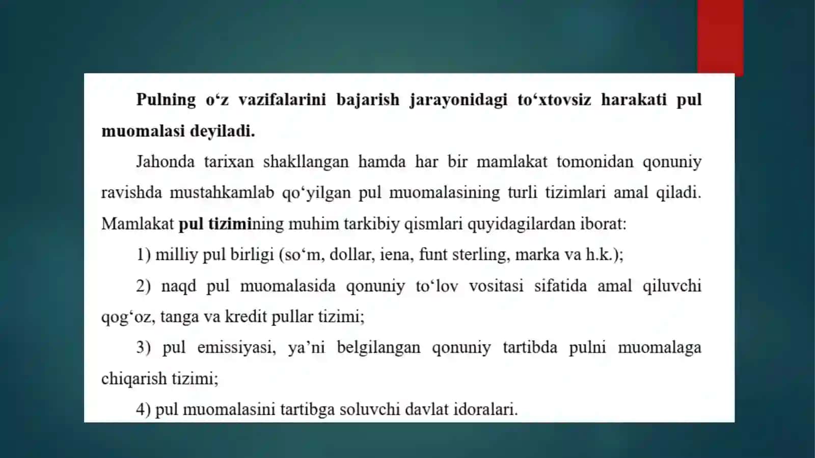 BOZOR IQTISODIYOTINING RIVOJLANISHIDA PUL KREDIT TIZIMI VA BANKLARNING ROLI 2