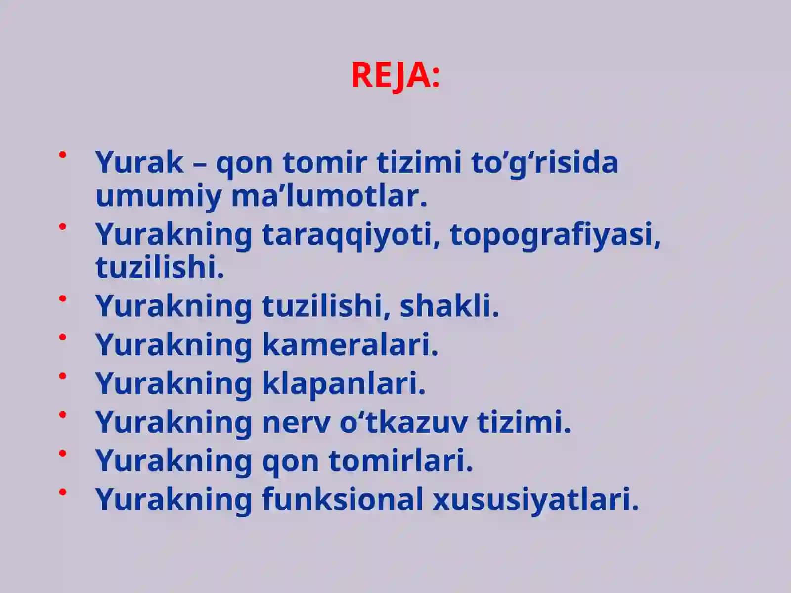 ANGIOLOGIA - QON TOMIRLAR HAQIDA ILM 2