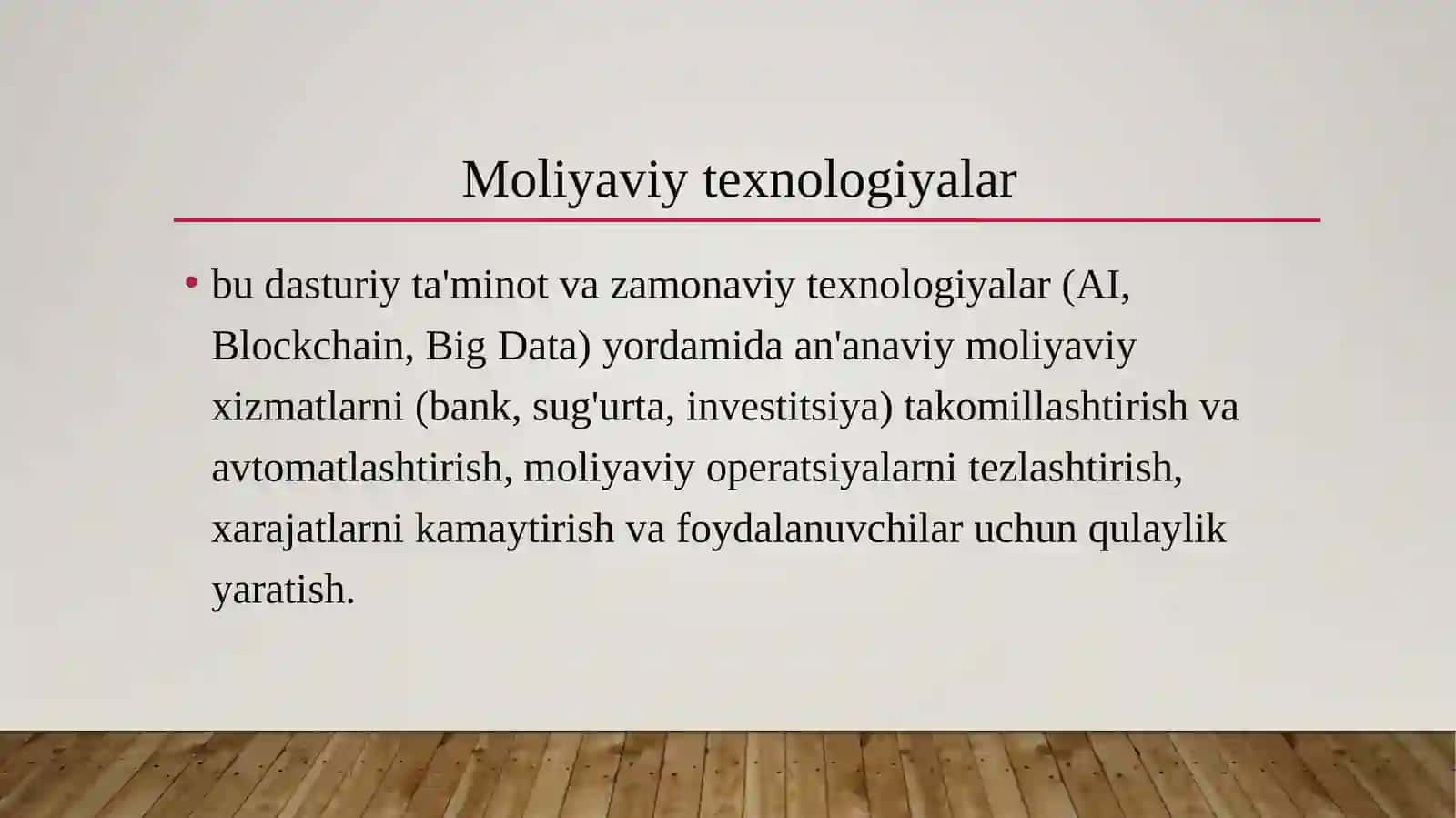 Zamonaviy iqtisodiyotda moliyaviy texnologiyalarning o‘rni 2