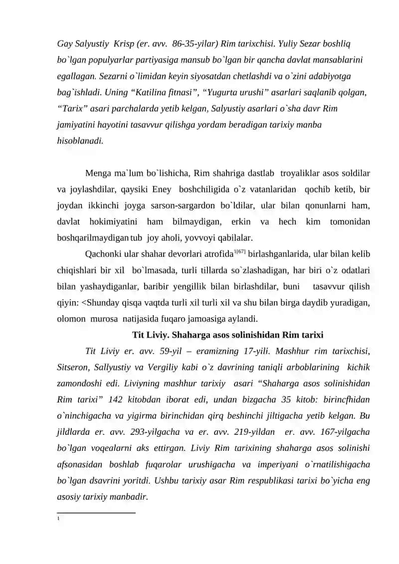 Rim shahrini barpo qilinishi to`g`risida afsonalar 2