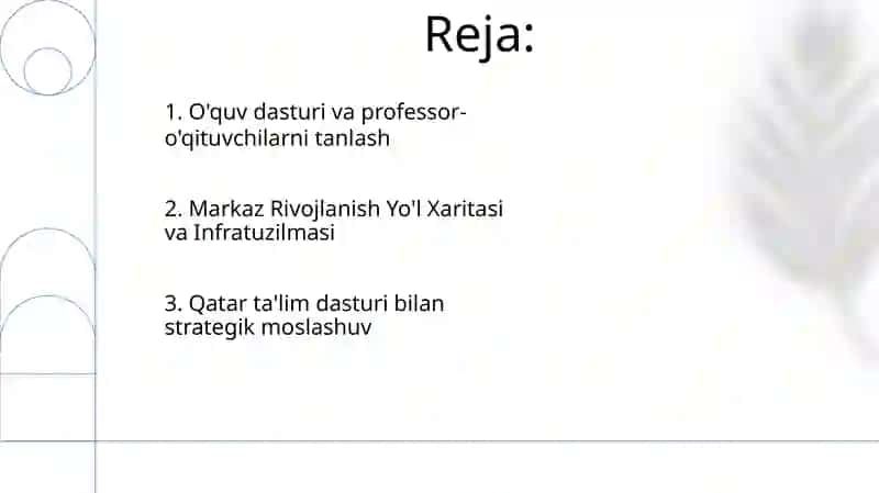 Ilk Qatar óquv dasturi asosida rivojlantiruvchi markazlarni tashkil etish 2