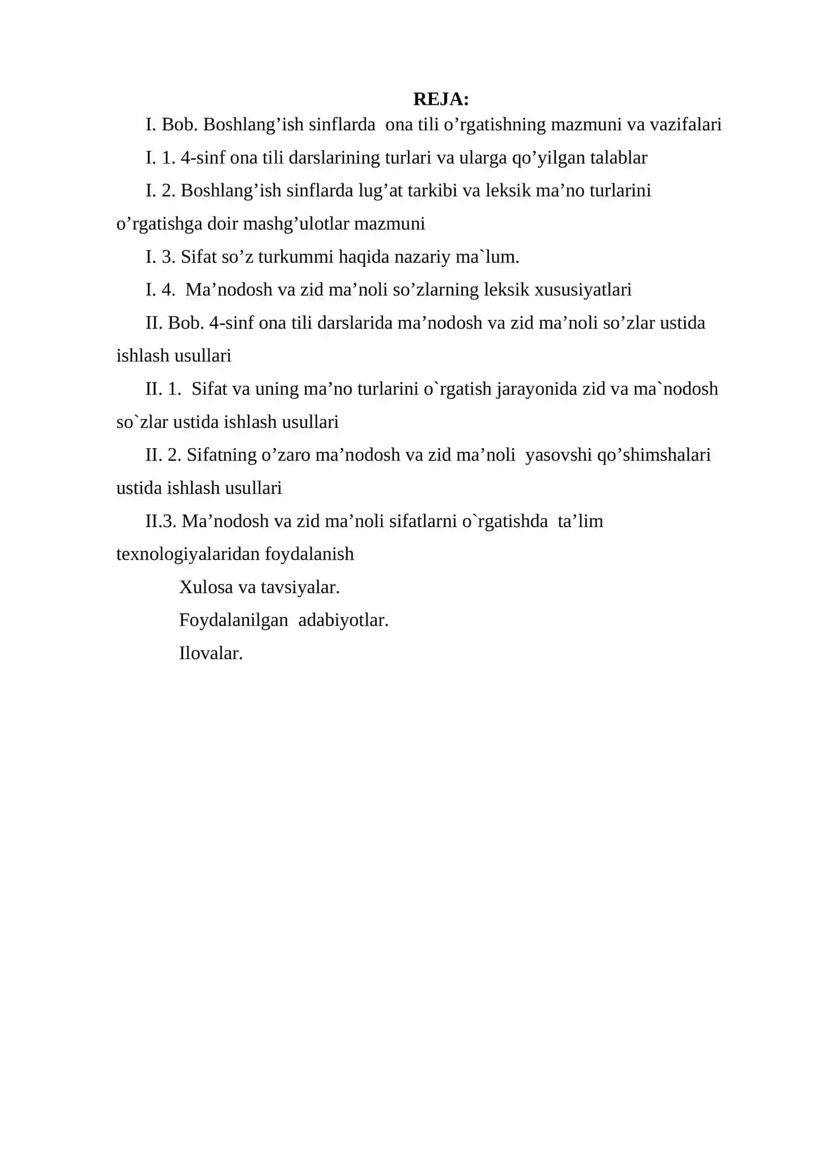 4-SINF ONA TILI DARSLARIDA MA’NODOSH VA ZID MA’NOLI SO’ZLAR USTIDA ISHLASH 2
