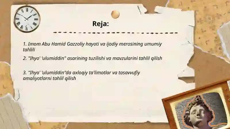 Imom Abu Hamid Gazzoliy asarlar tahlili 2