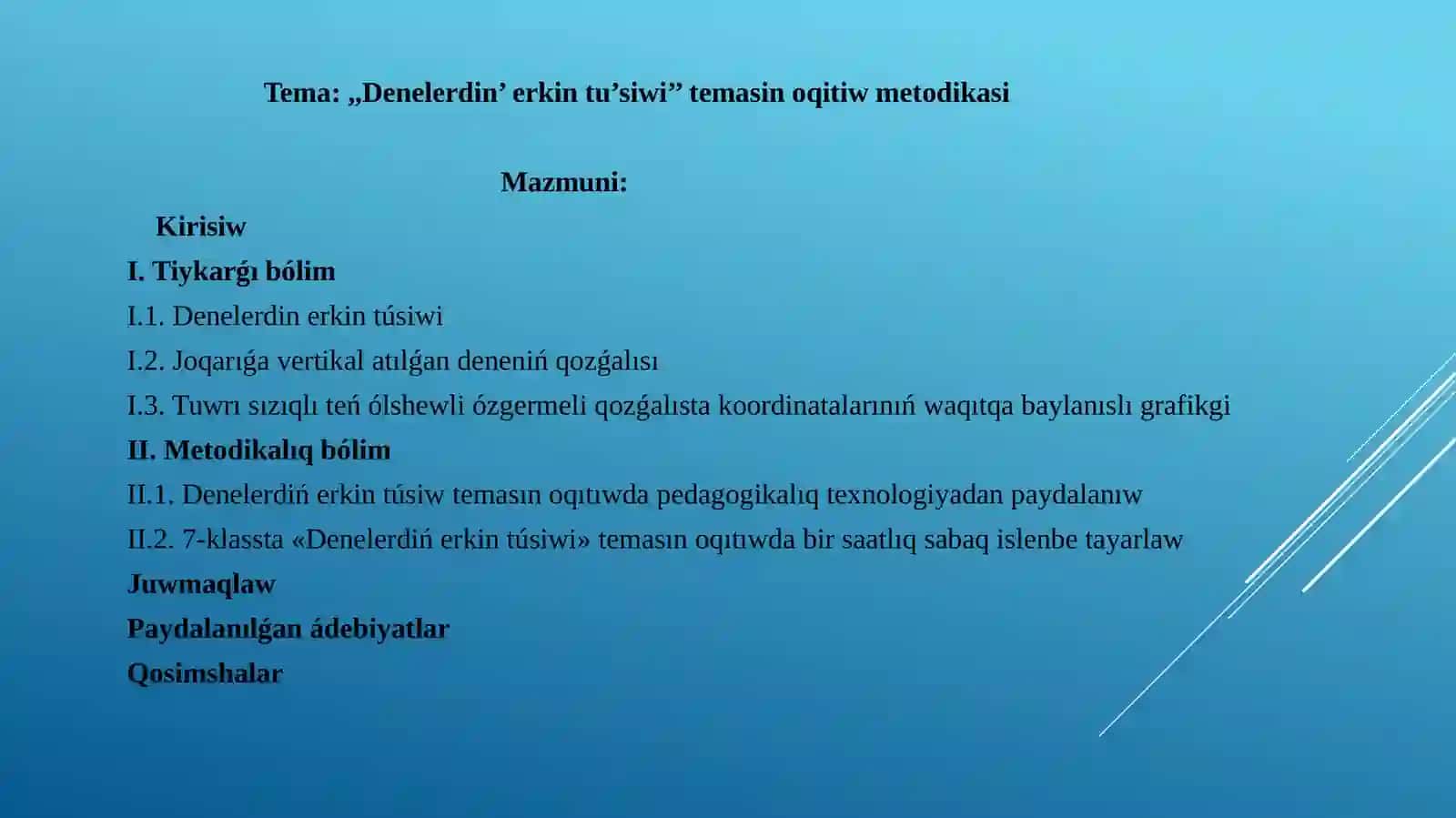 Denelerdin’ erkin tu’siwi’’ temasi 2