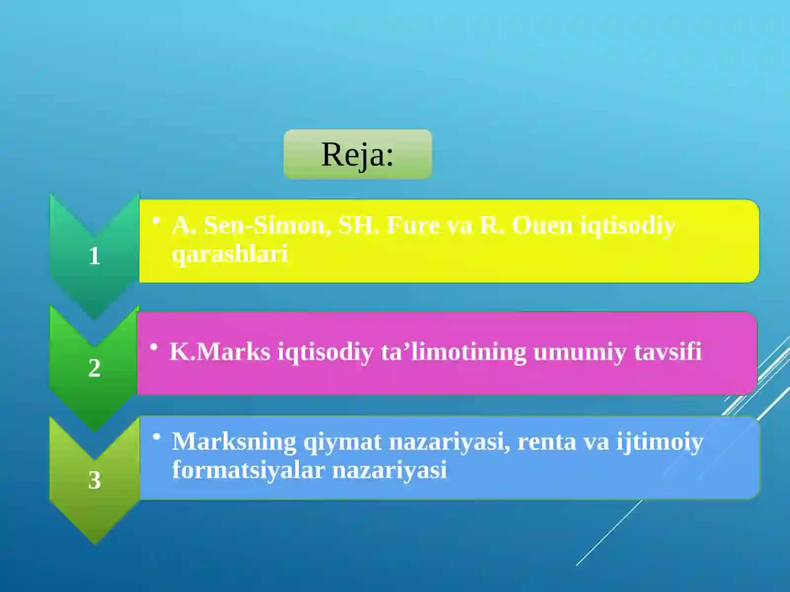 Hozirgi zamon iqtisodiy ta’limotlari evolyutsiyasi. 2