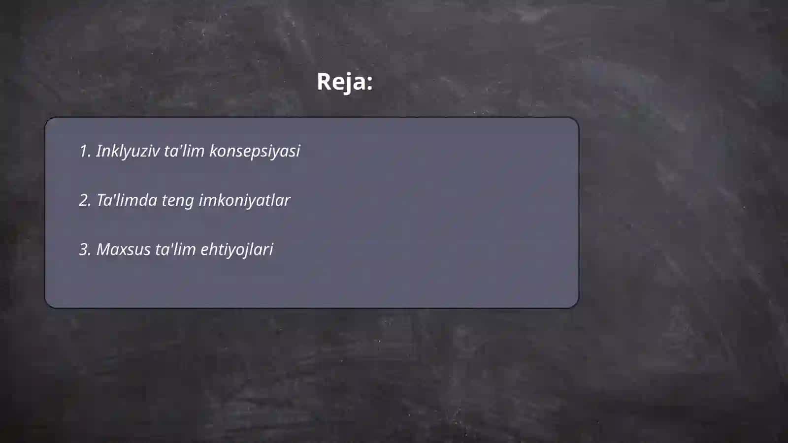 Inkilyuziv ta'limni boshqarish tamoyillari 2