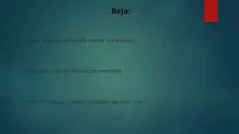 Yangilangan realizm. Psixologizm. E.Xeminguyey va uning “Alvido qurol", "Festa” asari 2