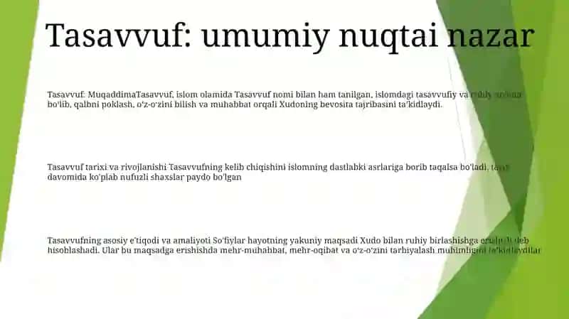 Tasavvuf Tushunchasi Va Uning Mohiyati 2