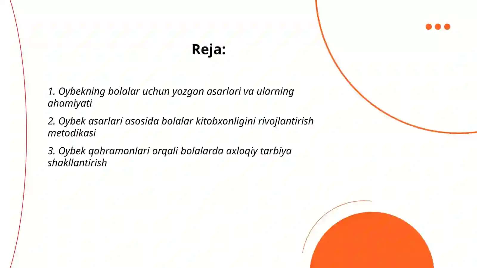 Oybek va bolalar kitobxonligi 2