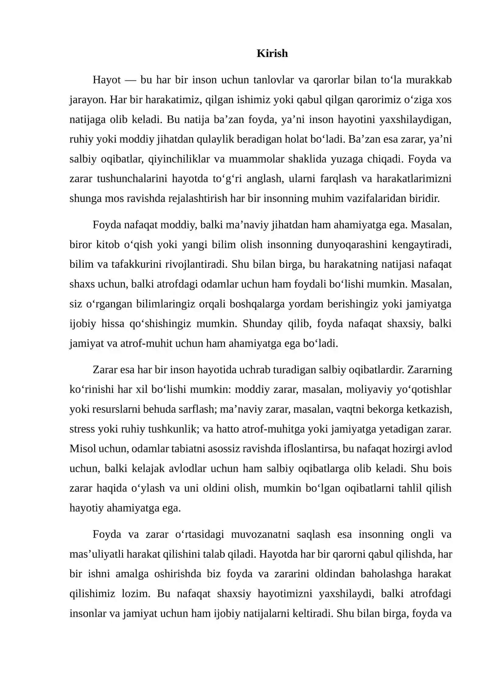 Foyda Yokki Zarar Va Boshqa Umuqlashgan Daromad Xisobotlari 2