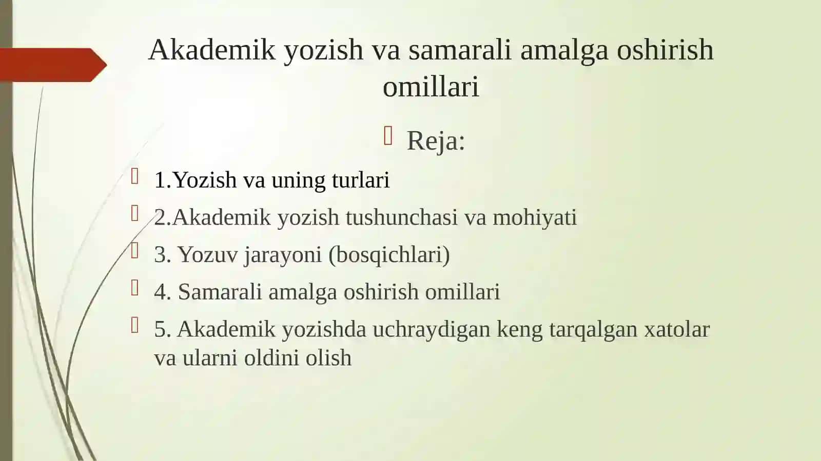 Taqdimot. Prezentatsiya 2