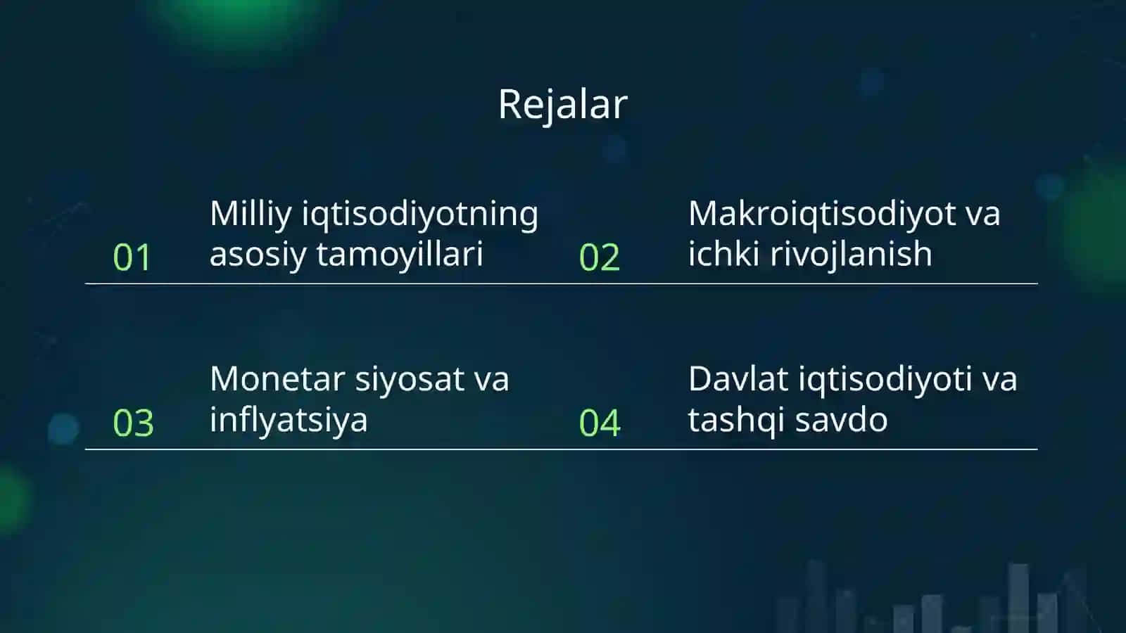 Makroiqtisodiyot fanida milliy iqtisodiyot 2