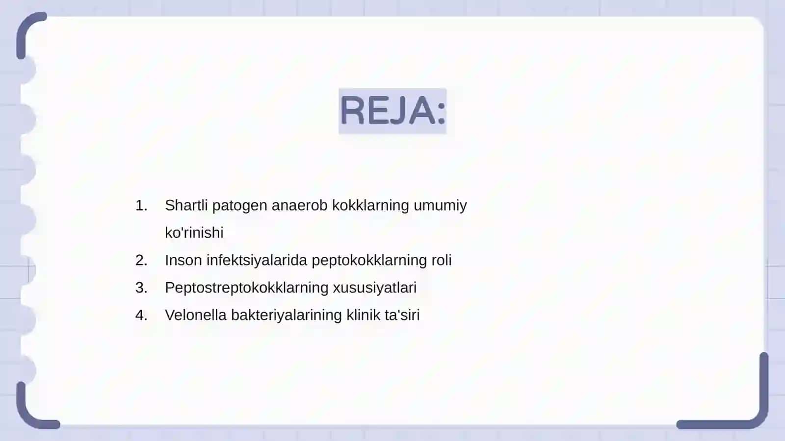 Shartli patogen anaerob kokklarning umumiy ko'rinishi 2