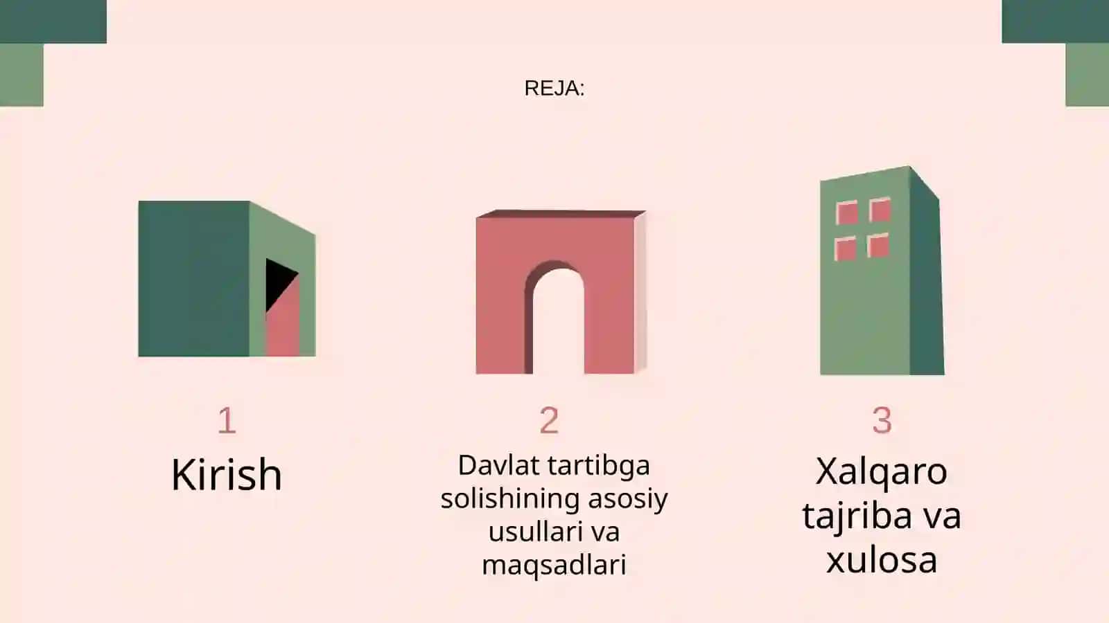 KO'CHMAS MULK BOZORINI DAVLAT TOMONIDAN TARTIBGA SOLISH 2