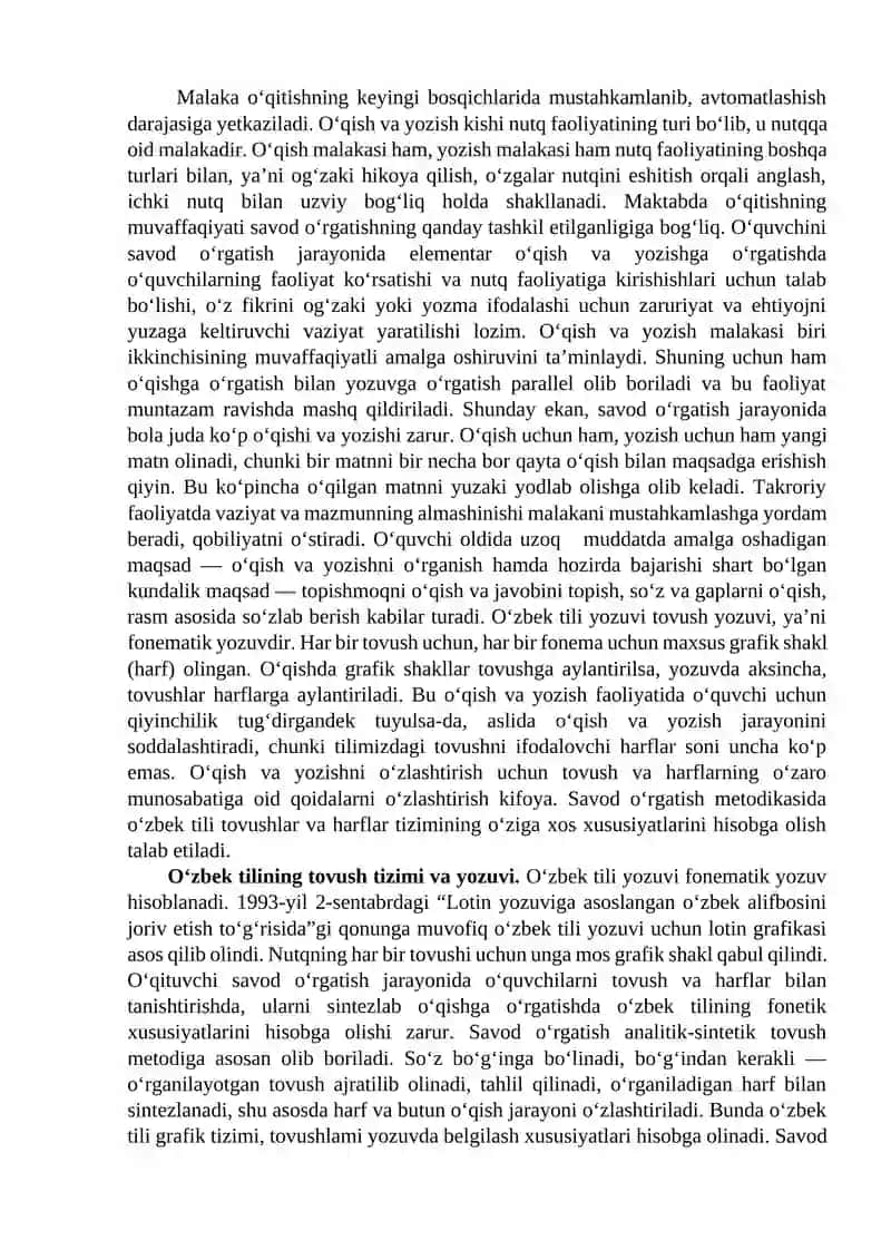 Savod o‘rgatish metodikasi 2
