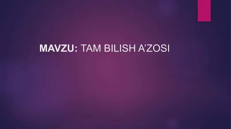 Ta'm bilish a'zosi 2