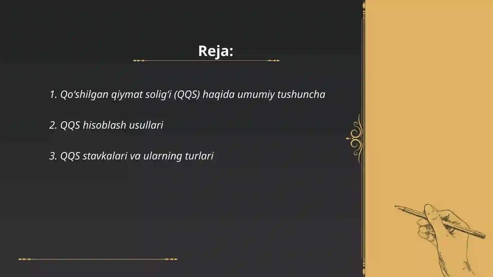 Qoʻshilgan qiymat soligʻi tavsif va tavsiyalar 2
