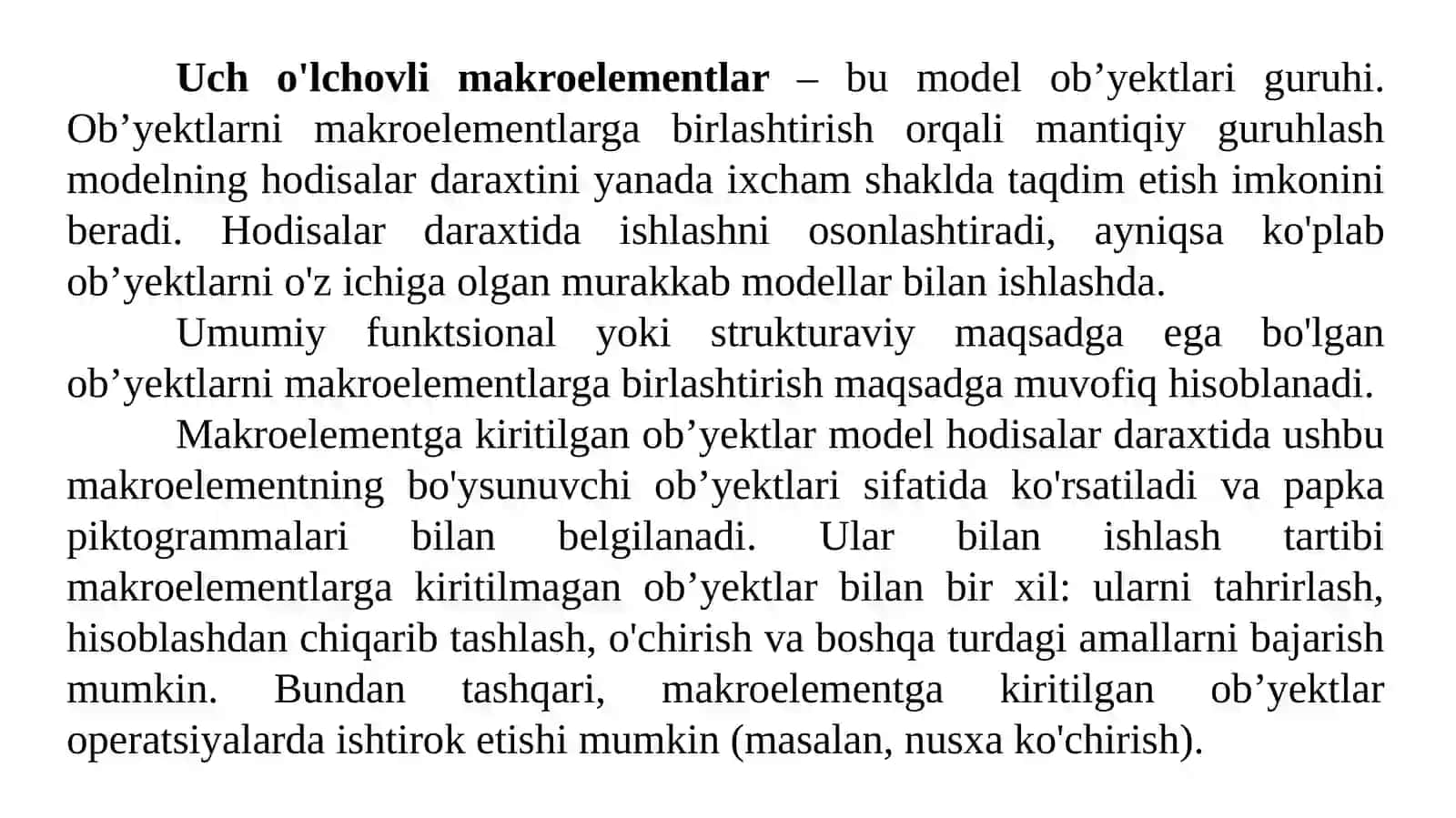 Ucho‘lchovli makroelementlar 2