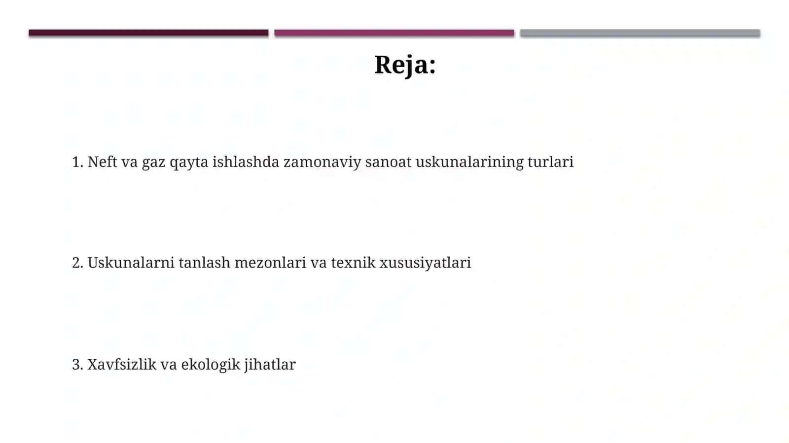 Neft va gaz qayta ishlashda zamonaviy sanoat uskunalarining turlari 2