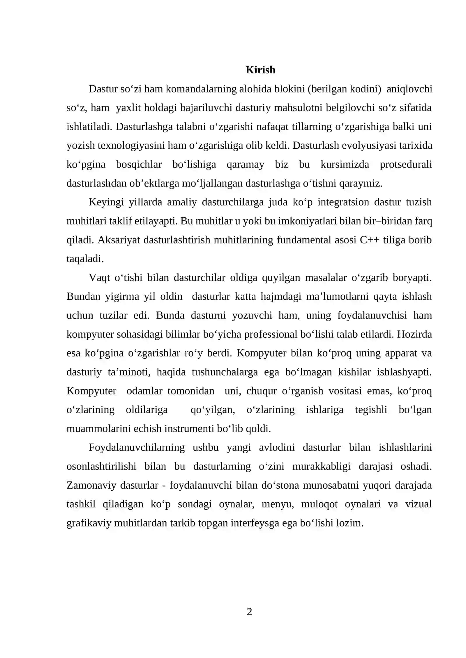 Massivlar tushunchasi. Massiv elementlarini saralash va saralash usullari haqida. Quicksort saralash algoritmi 2