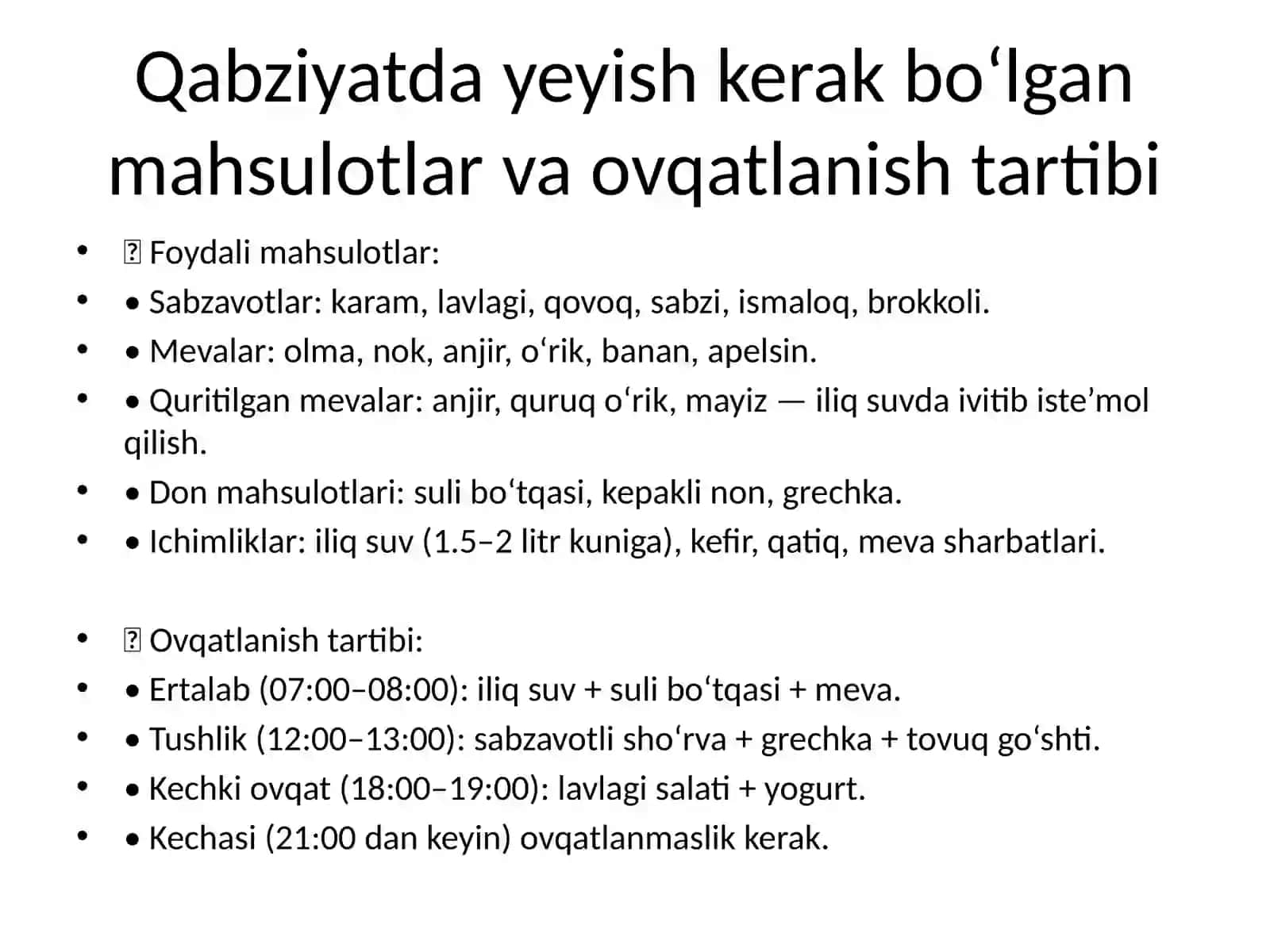 Ich qotishi (Qabziyat) haqida umumiy ma’lumot 2