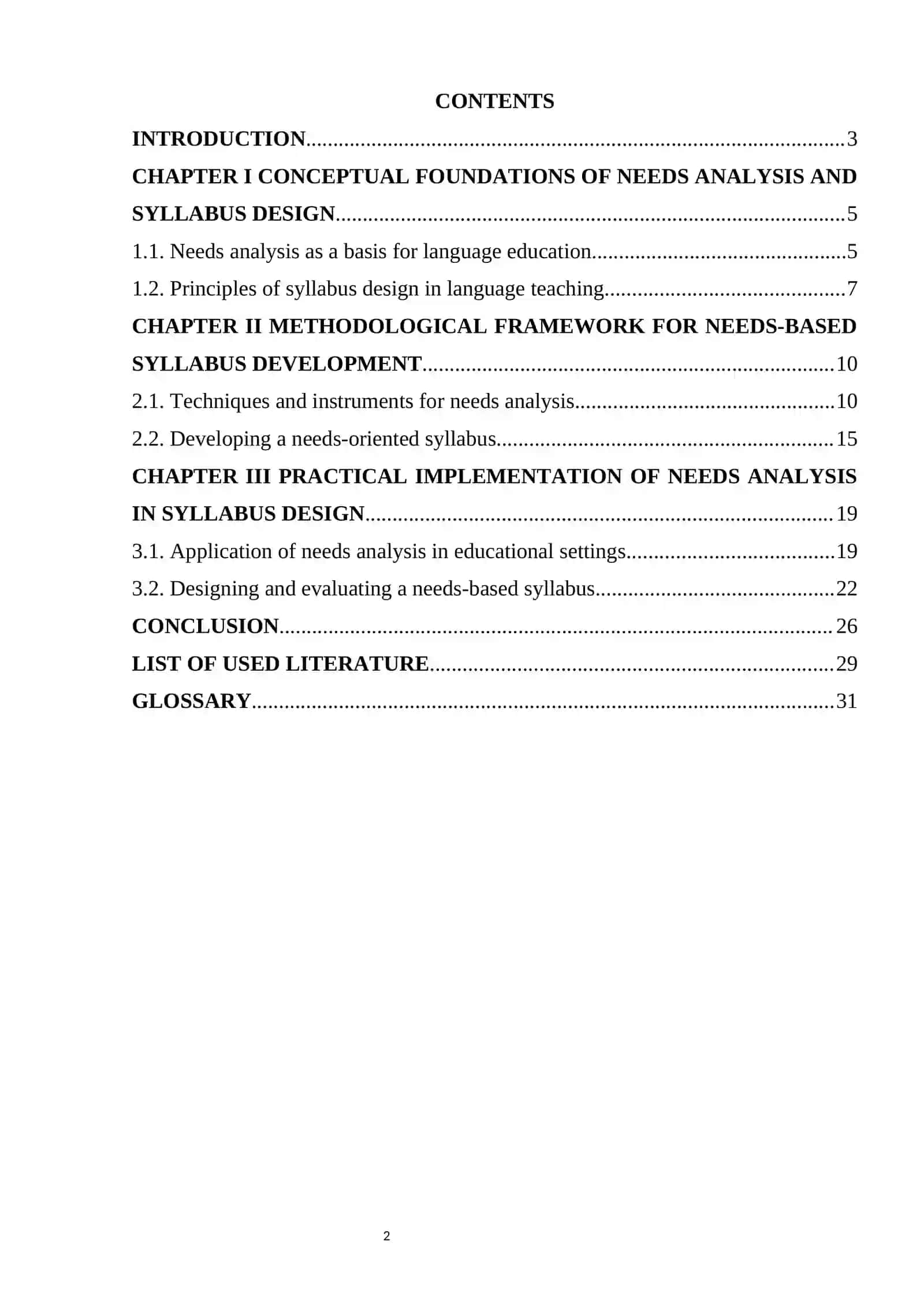 NEEDS ANALYSIS IN SYLLABUS PLANNING 2