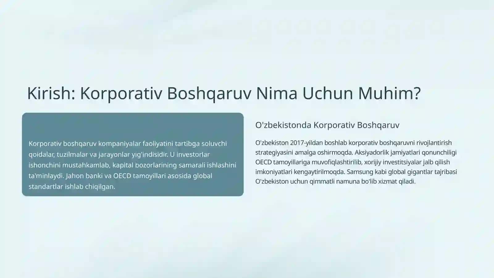 Korporativ boshqaruvning asosiy nazariyalari 2