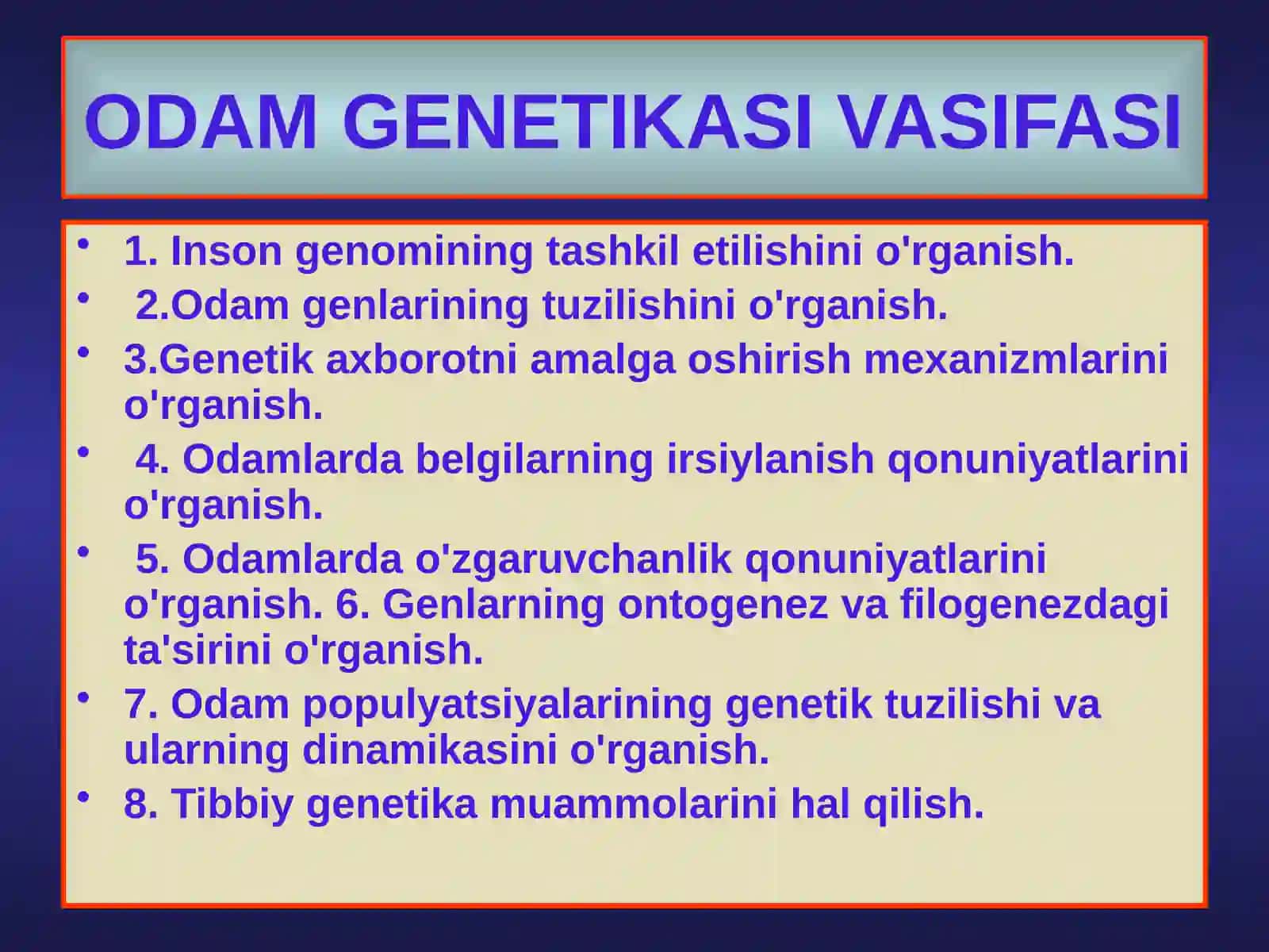 Inson genetikasi 2