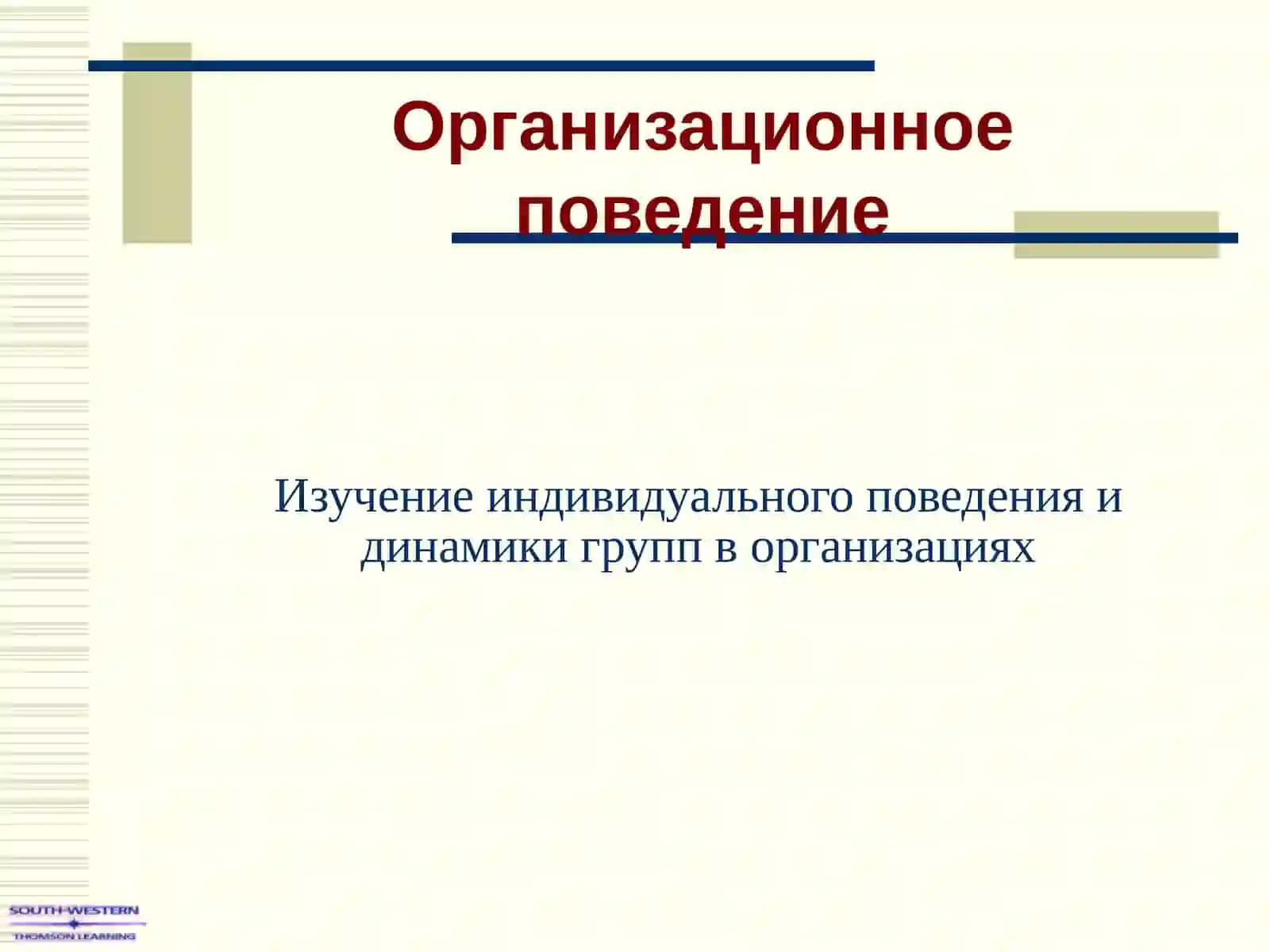 Организационное поведение 2