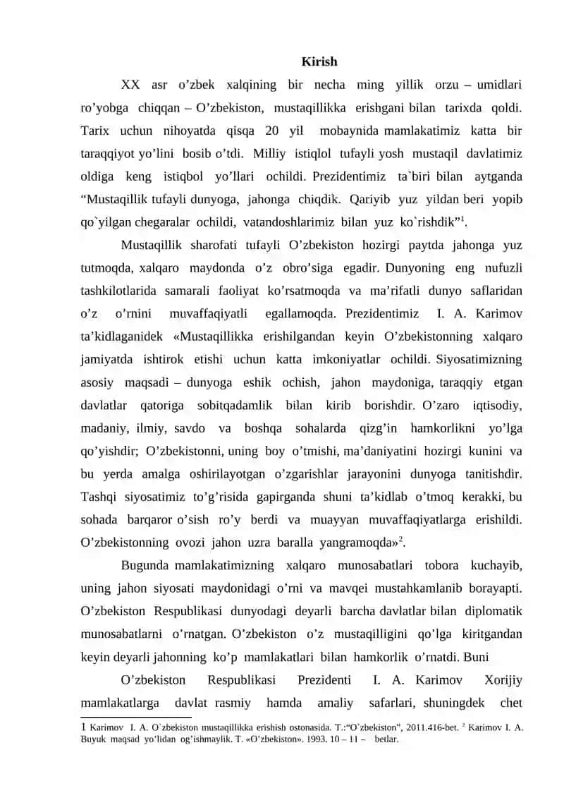 O‘ZBEKISTONNING JANUBIY KOREYA RESPUBLIKASI BILAN ALOQALARI 2