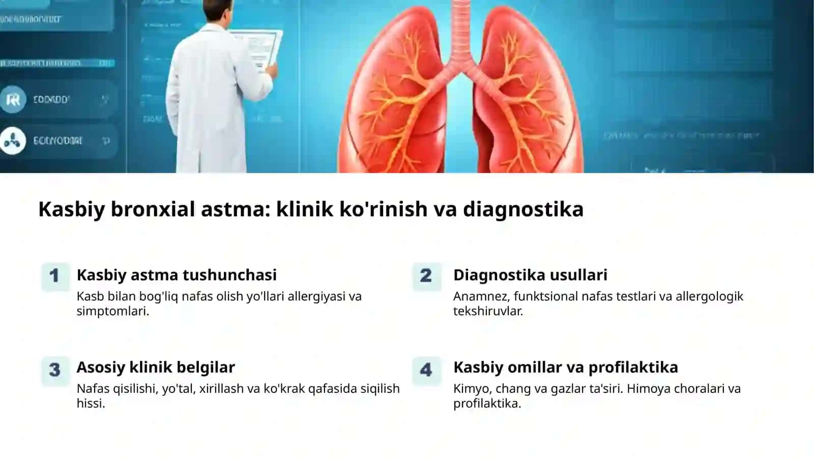Kasbiy bronxit va astma: xavflar va himoya 2