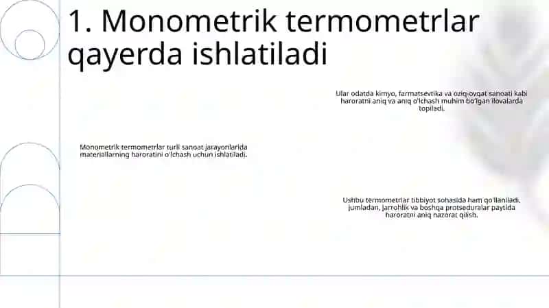 Monometrik Termometrlar 2