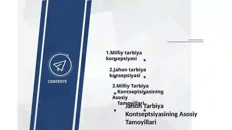 Milliy va jahon tarbiya konseptsiyalari 2