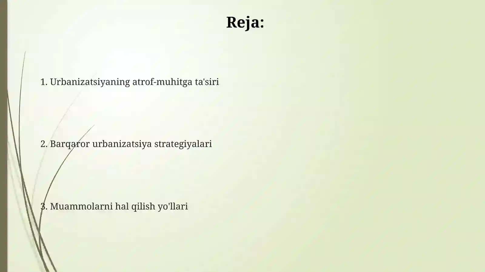 Urbanizatsiya va atrof-muhitga ta'siri 2
