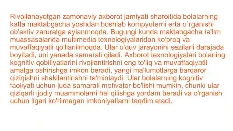 Ommaviy axborot vositalari ta'limning asosiy mazmunidir 2