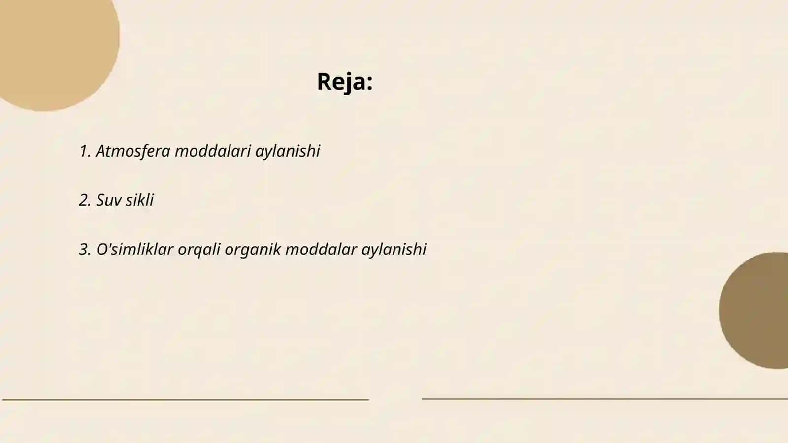 Landshaftlarda modda va energiya harakati 2