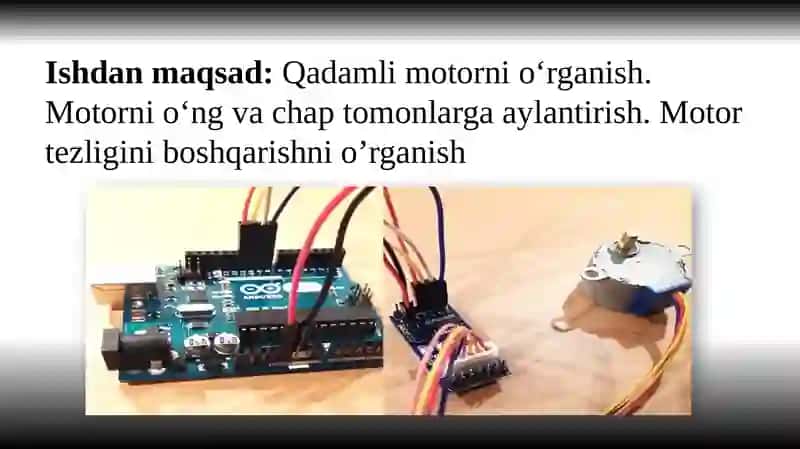 Aylanish diskini o‘zgartirishda STEP_MOTOR  qadamini  xisoblash 2