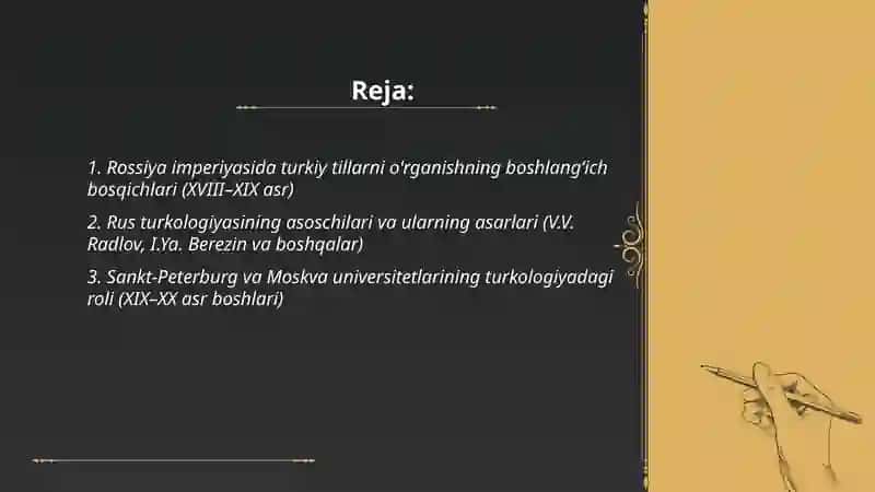 Rossiyada turkiy tillarni o'rganilish tarixi 2