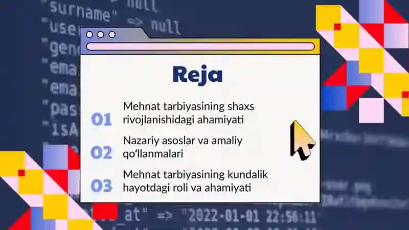 Шахс тарбиясида меҳнат тарбиясининг ўрни 2