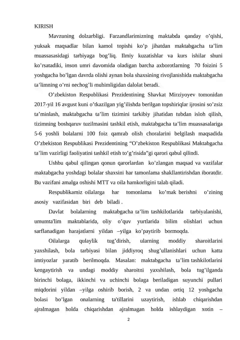 Farzandlarni maktabga tayyorlash 2