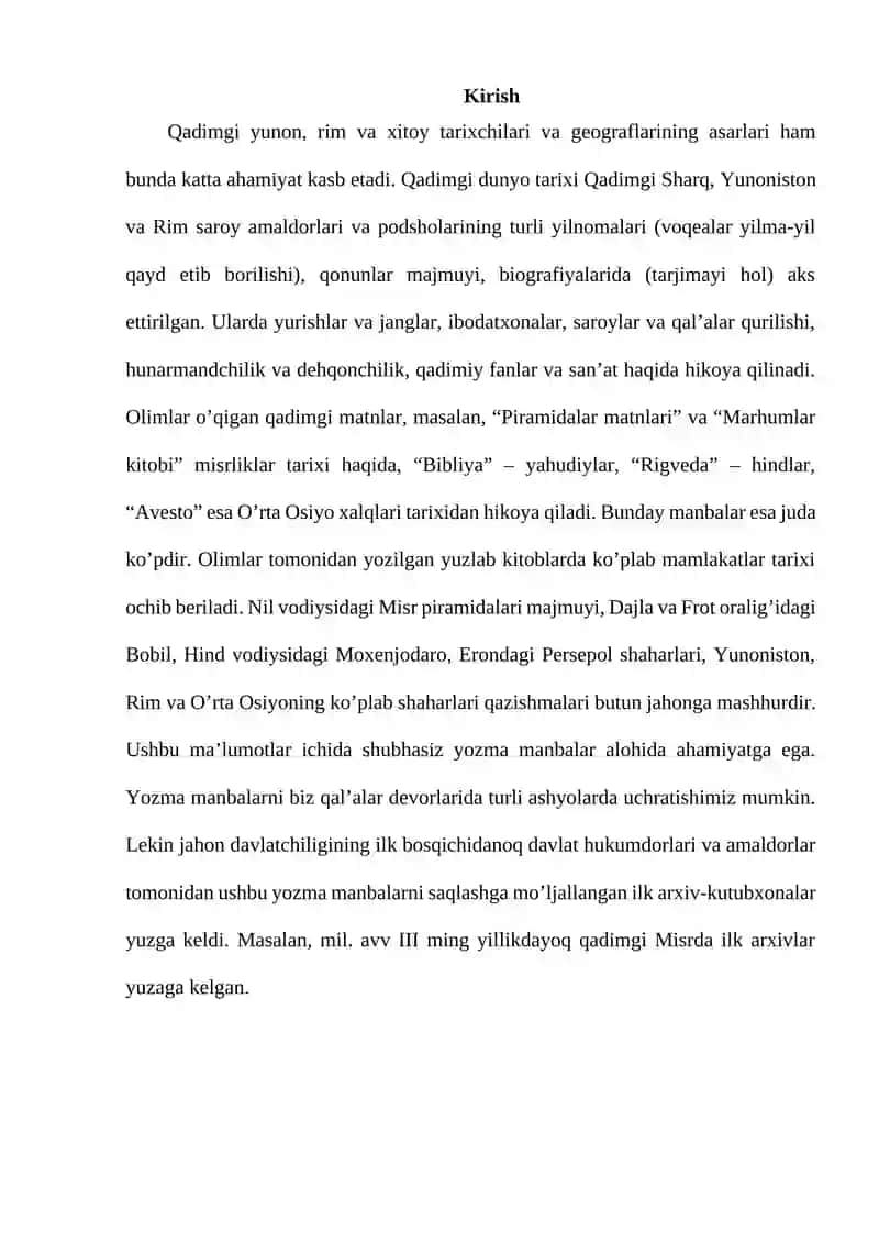 Arxeologiya bo'yicha asoslari 2