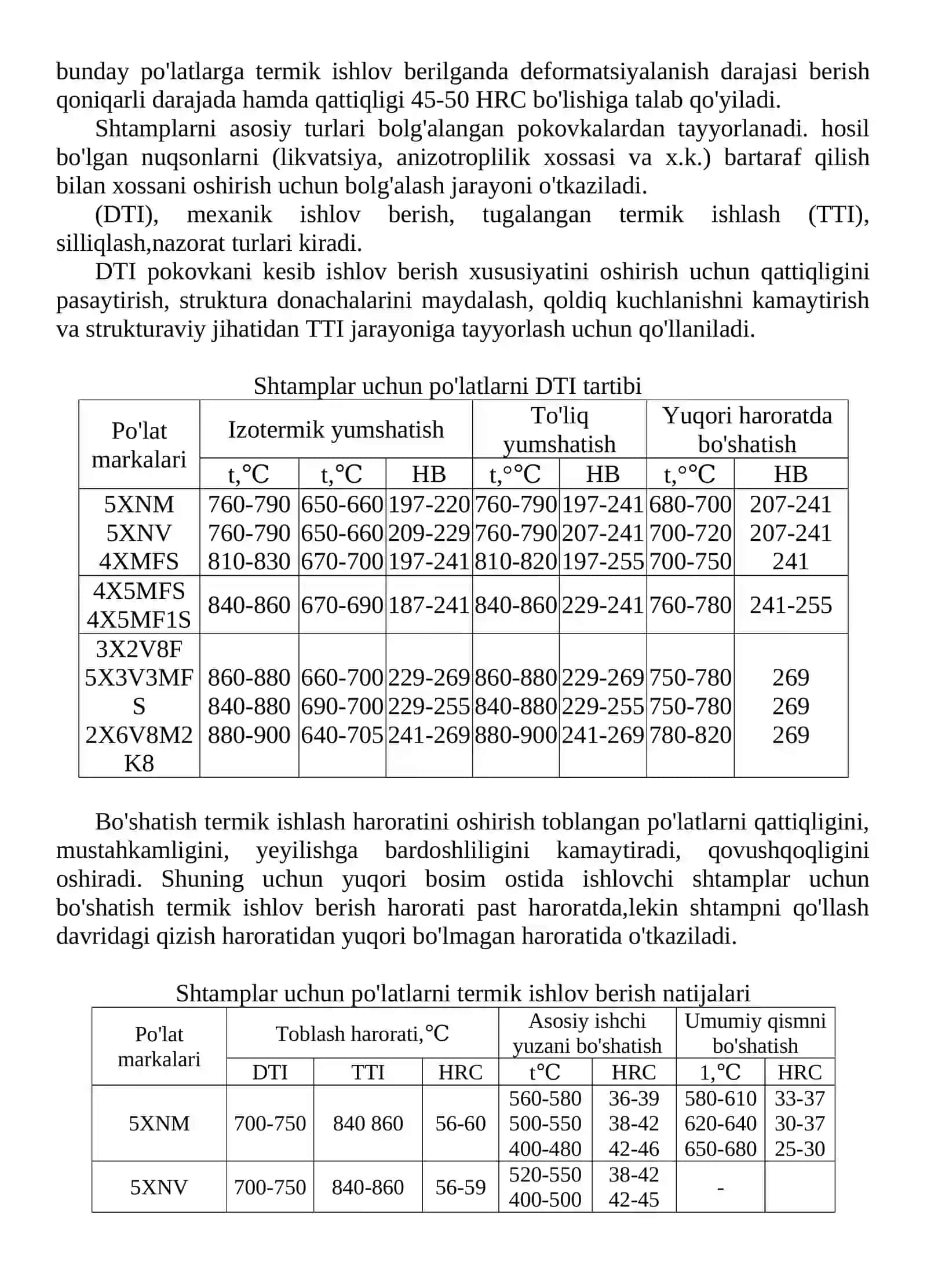 Shtamp va pressformalarni ishlab chiqarish 2