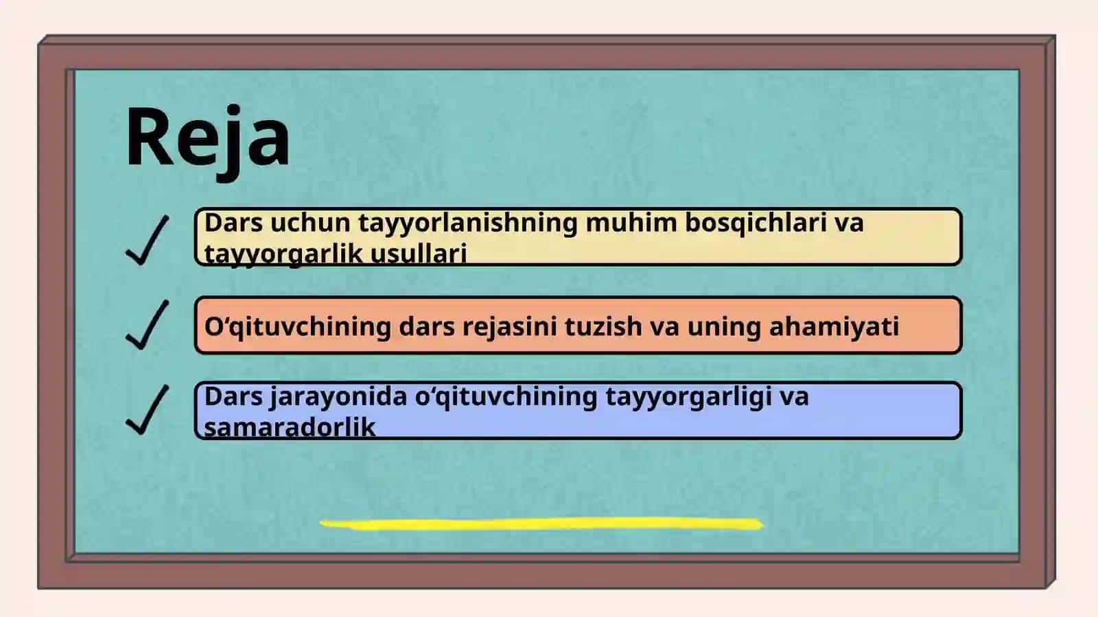 O‘qituvchining darsga tayyorlanishi 2