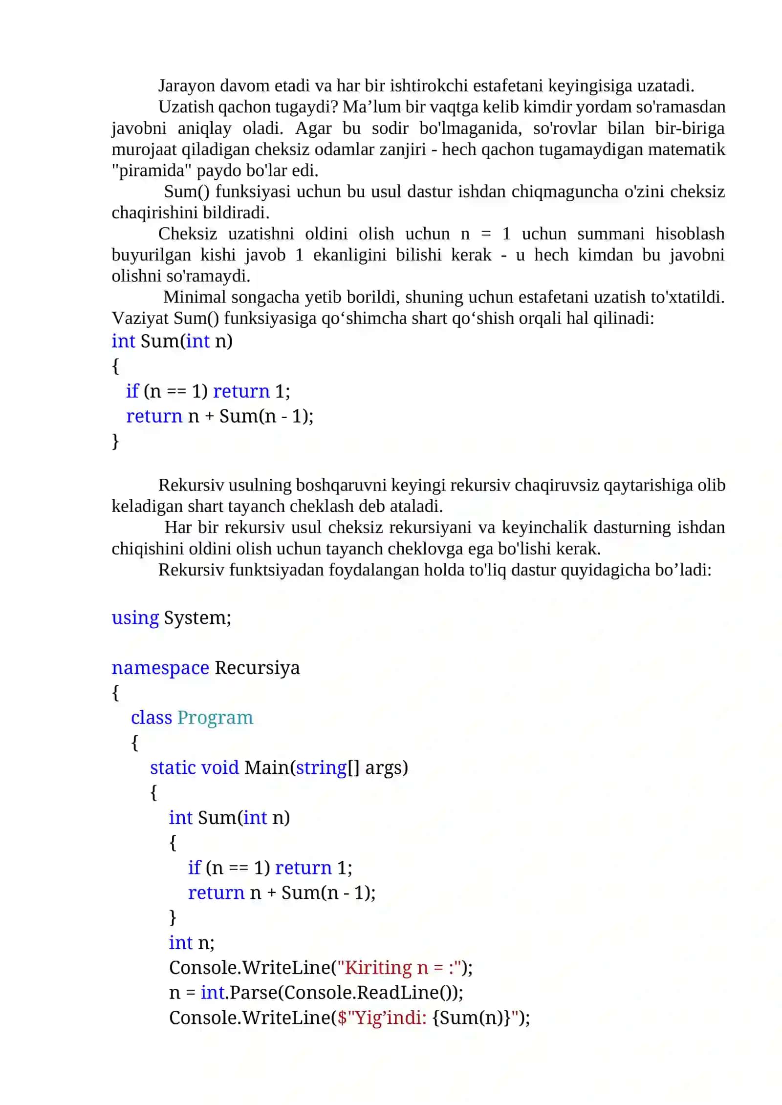 Rekursiv usul 2
