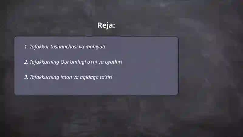 Tafakkur 2
