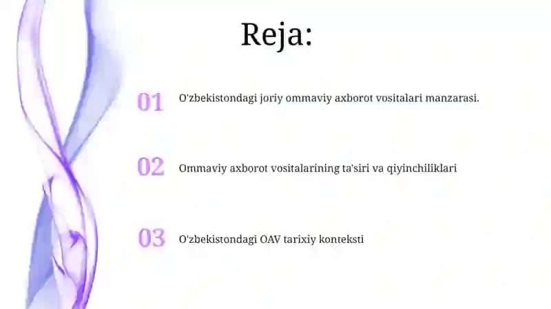 O'zbekiston Respublikasida Ommaviy Axborot Vositalari 2