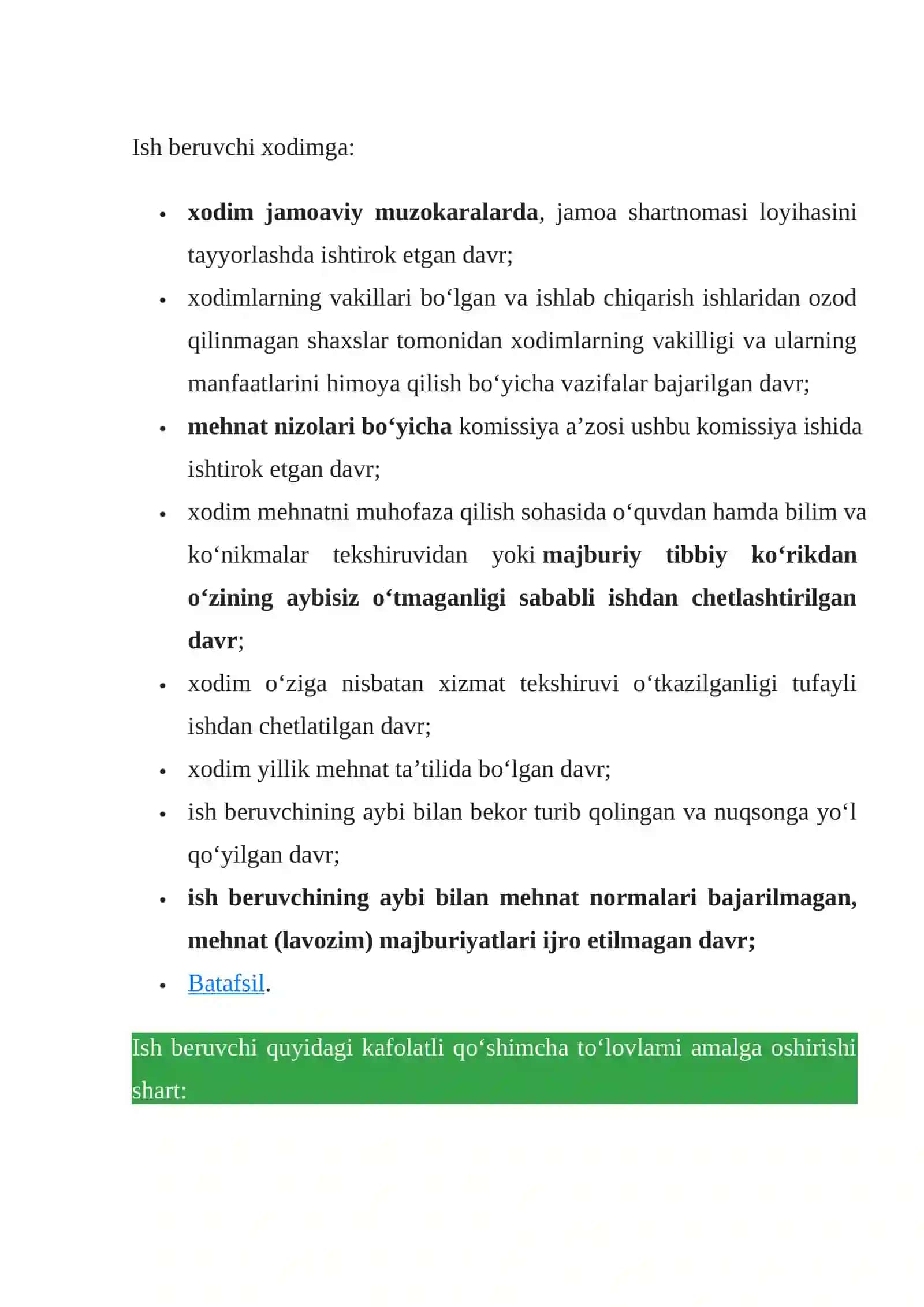 Kafolatli to‘lovlar va kompensatsiya to‘lovlari 2
