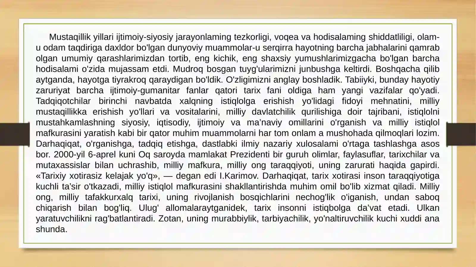 Mustaqil O’zbekiston manbashunosligi 2