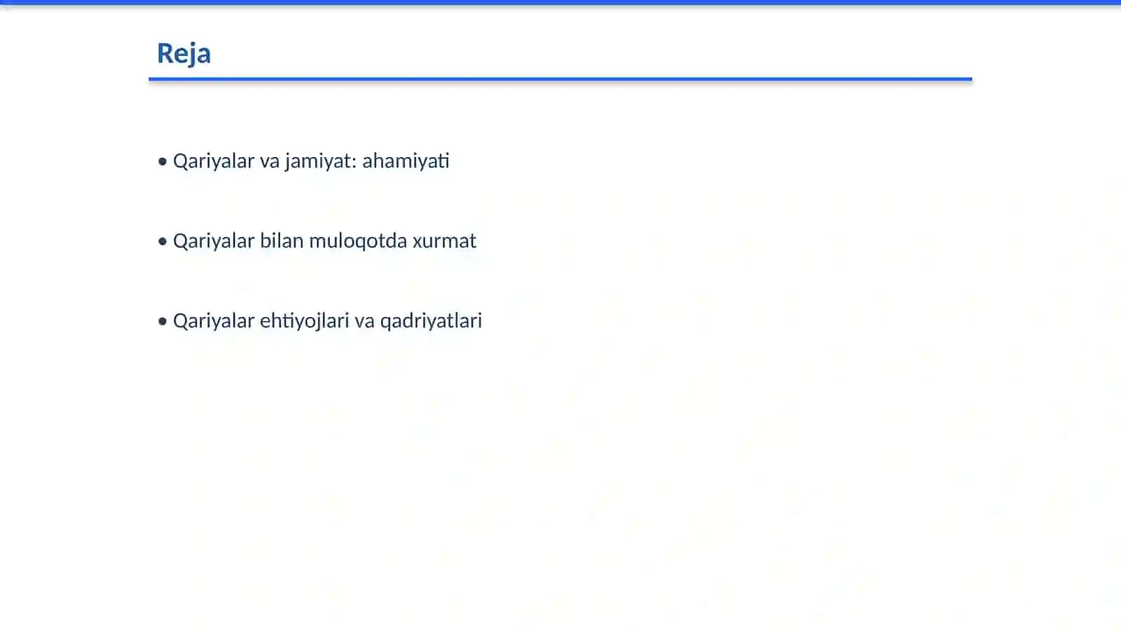 Qariyalar bilan ishlashda xurmat va qadr qimmat prinsplari 2