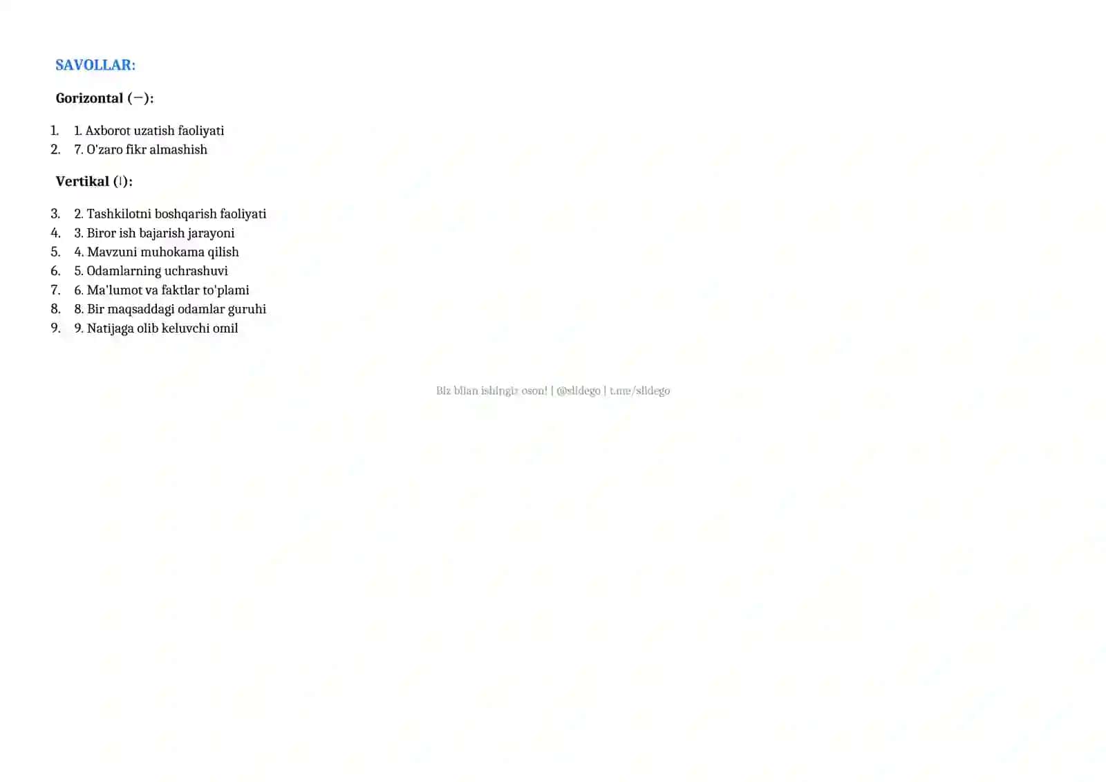 Ichki korporativ kommunikatsiyalar 2